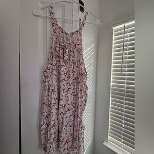 Old Navy Floral Tank Top - Cream and Red